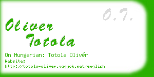 oliver totola business card