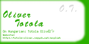 oliver totola business card